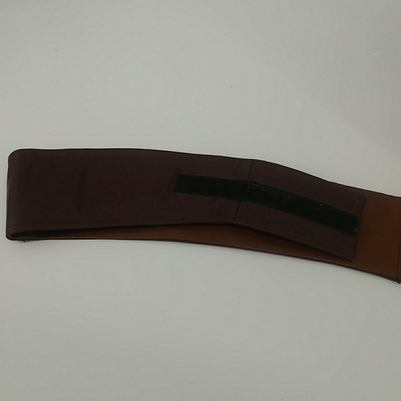 Vintage Boho Dress Belt Velcro Brown Snake Print Padding XS - Picture 7 of 9